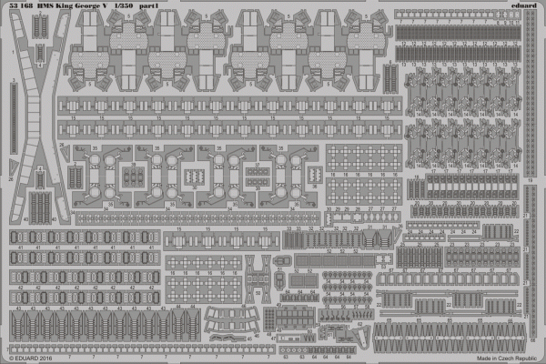 Eduard 53168 HMS King George V TAMIYA 1/350