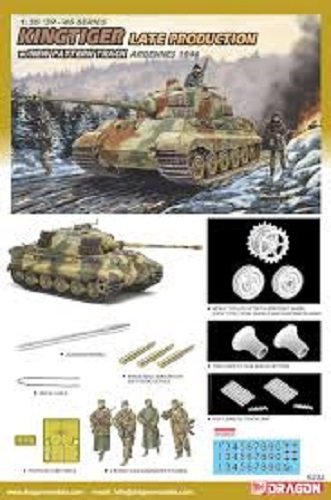 Dragon 6232 Kingtiger Late Production w/New Pattern Track Ardennes 1944 (1:35)