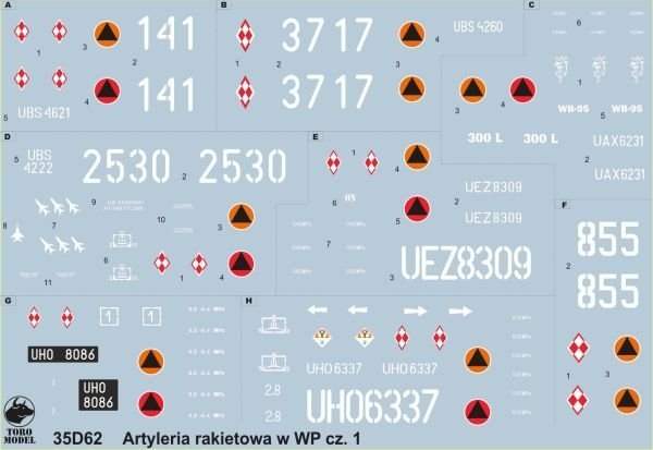 ToRo Model 35D62 - Rocket Artillery in the Polish Army vol.1 1/35