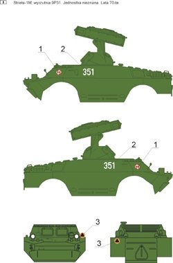 ToRo Model 35D72 Artyleria rakietowa w Wojsku Polskim cz.3 kalkomanie 1/35
