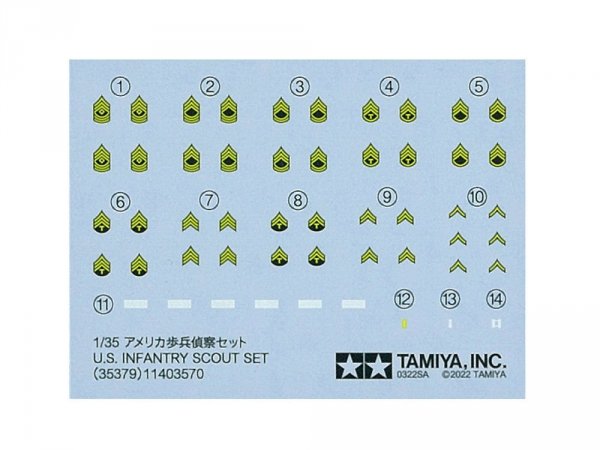 Tamiya 35379 U.S. Infantry Scout Set 1/35