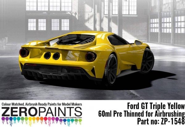 Zero Paints ZP-1548 Ford GT Triple Yellow Paint 60ml
