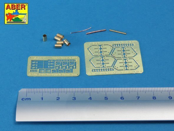 Aber R-34 Smoke Discharges for German Tanks like Tiger I, Panther A/D, Panzer IIIL, Panzer IVG, Luchs, Puma (1:35)