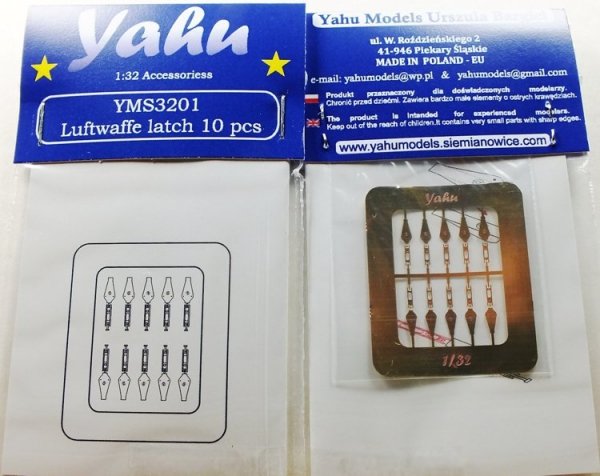 Yahu YMS3201 Luftwaffe latch 10 pcs – zapinki 1:32