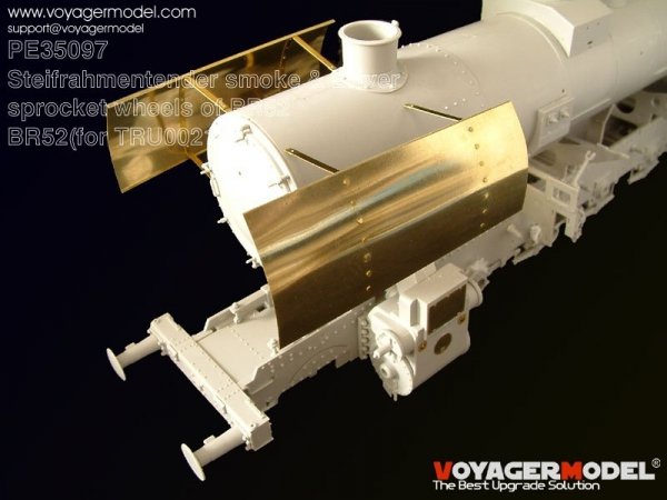 Voyager Model PE35097 Steifrahmentender smoke &amp; Driver sprocket wheels for Br52 1/35