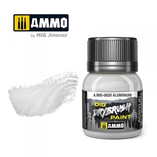 Ammo of Mig 0628 DRYBRUSH Aluminium 40ml