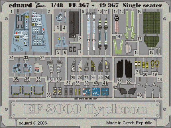 Eduard FE367 EF-2000 Typhoon Single Seater REVELL 1/48