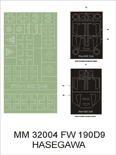 Montex MM32004 Fw-190 D-9 HASEGAWA