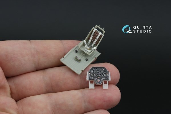 Quinta Studio QD48472 A-36 3D-Printed coloured Interior on decal paper (Accurate Miniatures/Italeri) 1/48