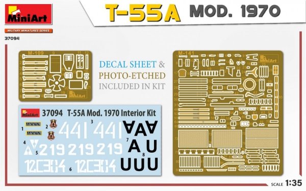 MiniArt 37094 T-55A MOD. 1970 INTERIOR KIT 1/35