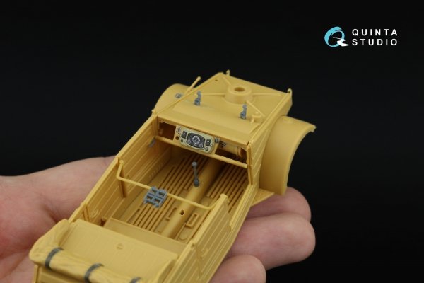 Quinta Studio QD+35143 Kubelwagen Type 82 3D-Printed &amp; coloured Interior on decal paper (Hero) (with 3D-printed resin parts)1/35
