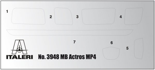 Italeri 3948 MERCEDES-BENZ MP4 BIG SPACE 1/24