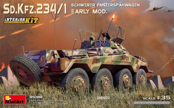 MiniArt 35410 Sd.Kfz.234/1 Schwerer Panzerspahwagen. EARLY MOD. INTERIOR KIT 1/35