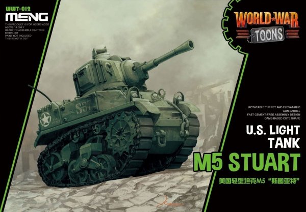 Meng Model WWT-012 U.S Light Tank M5 Stuart