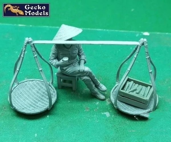 Gecko Models 35GM0123 Saigon Greengrocer 1960s-1970s Figure Set 1/35