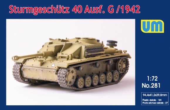 Unimodels 281 Sturmgeschutz 40 Ausf. G / 1942 1/72