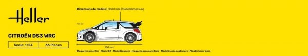 Heller 56758 Citroen DS3 WRC - Starter Kit 1/24