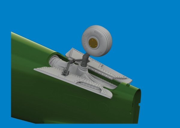 Eduard 6481100 P-40E tail wheel bay PRINT EDUARD 1/48