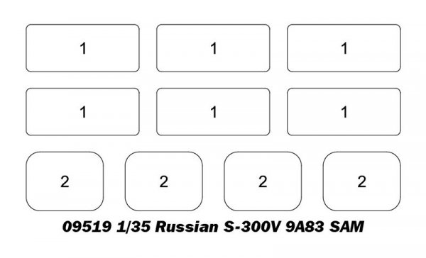 Trumpeter 09518 Russian S-300V 9A82 SAM 1/35