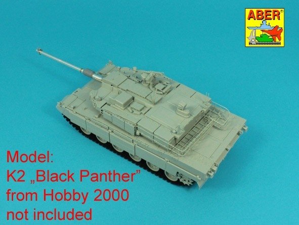 Aber 35l-345 120 mm L/55 CN08 barrel for K2 "Black Panther" tank / Lufa 120 mm L/55 CN08 do czołgu K2 "Black Panther" 1/35
