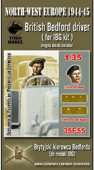 Toro 35F55 NWE 1944-45 - Brytyjski kierowca Bedforda Do modeli firmy IBG 1/35