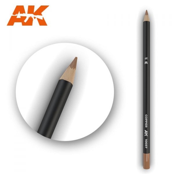 AK Interactive AK10037 Watercolor Pencil COPPER