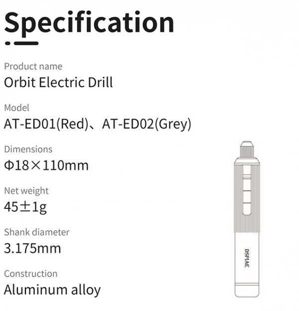 DSPIAE AT-ED01 Orbit Electric Drill
