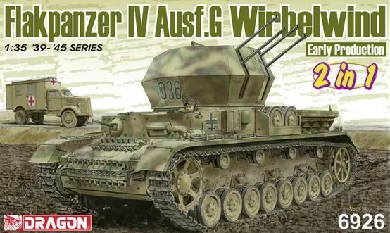 Dragon 6926 Flakpanzer IV Ausf.G &quot;Wirbelwind&quot; Early Production (2 in 1) 1/35