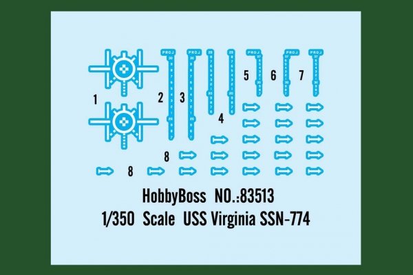 Hobby Boss 83513 USS Virginia SSN-774 1/350