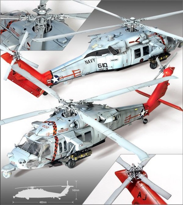 Academy 12120 U.S.Navy MH-60S HSC-9 Tridents (1:35)