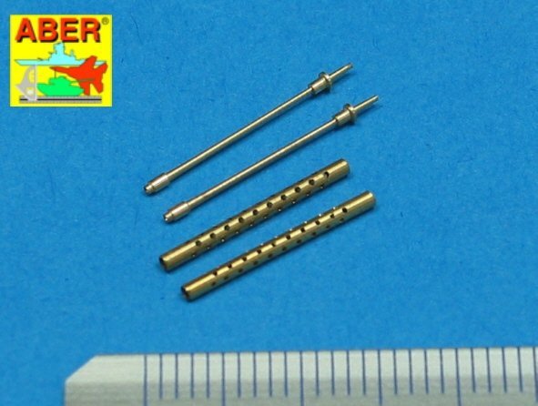 Aber A48 017 Set of 2 cal .50 (12,7mm) standard barrels for U.S. aircraft machine guns Browning M2 (1:48)