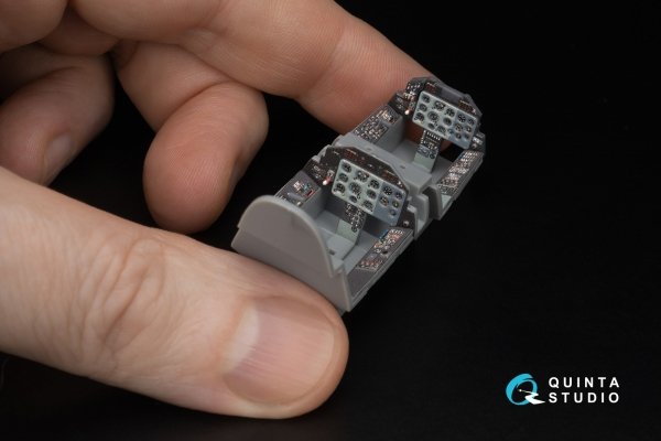 Quinta Studio QD+48603 L-39ZA 3D-Printed &amp; coloured Interior on decal paper ( Trumpeter )( with 3D-printed resin parts ) 1/48