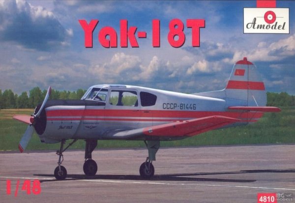 A-Model 04810 Yak-18T Red Aeroflot 1:48