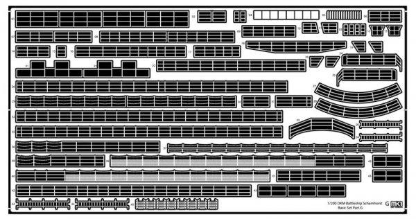 MK1 Design MD-20025 DKM Battleship SCHARNHORST VALUE PACK for Trumpeter 1/200