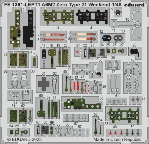 Eduard FE1361 A6M2 Zero Type 21 Weekend EDUARD 1/48