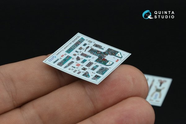 Quinta Studio QD48456 MiG-23M/MiG-23MF 3D-Printed &amp; coloured Interior on decal paper (Trumpeter) 1/48