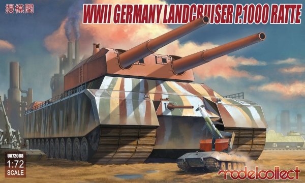 Modelcollect UA72088 WWII German Landcruiser P.1000 ratte (1:72)