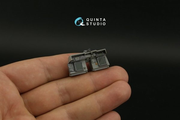 Quinta Studio QDS-35104 AH-64DI Saraf 3D-Printed &amp; coloured Interior on decal paper (Takom) (Small version) 1/35