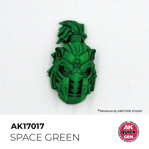 AK Interactive AK17017 SPACE GREEN – QUICK GEN COLOR 18ml