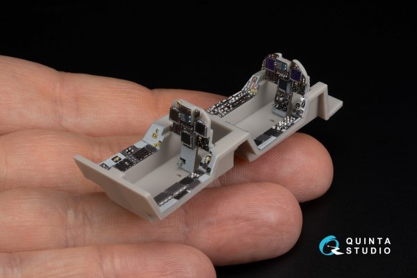 Quinta Studio QD48346 FA-18D early 3D-Printed &amp; coloured Interior on decal paper (Hasegawa) 1/48