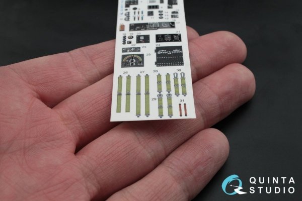 Quinta Studio QD48011 Pe-2 3D-Printed &amp; coloured Interior on decal paper (for Zvezda kits) 1/48