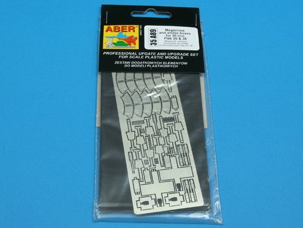 Aber 35A089 Magazines and ammo boxes for 20mm Flak 30 and 38 (1:35)