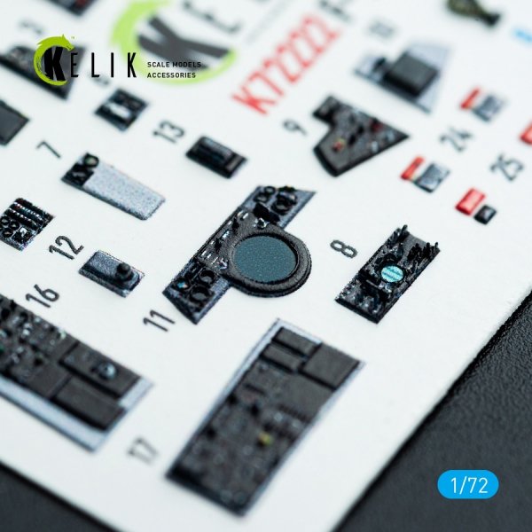 Kelik K72222 F-14A Tomcat - interior 3D decals for Academy kit (1/72)