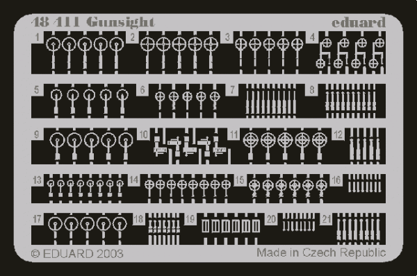 Eduard 48411 Gunsight 1/48