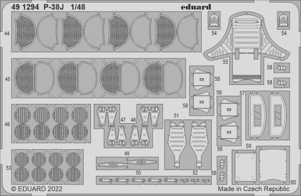 Eduard 491294 P-38J TAMIYA 1/48