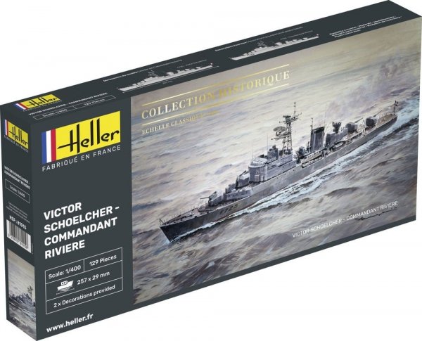 Heller 81015 Victor Schoelcher - Commandant Riviere 1/400