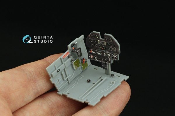 Quinta Studio QD32162 P-40N Warhawk 3D-Printed &amp; coloured Interior on decal paper (Trumpeter) 1/32