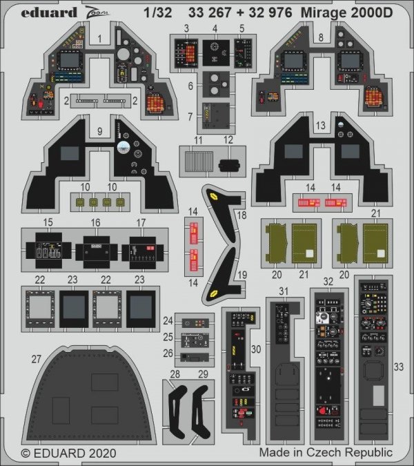 Eduard 33267 Mirage 2000D KITTY HAWK 1/32