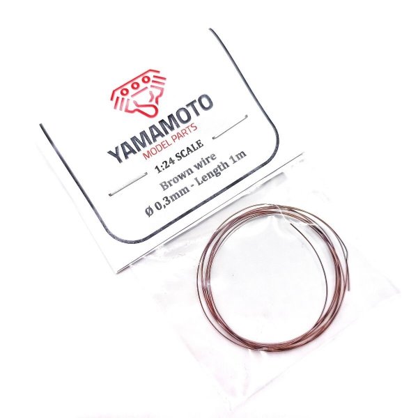 Yamamoto YMPTUN91 Brown wire 0,3mm 1m 1/24