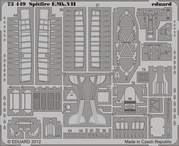 Eduard 73449 Spitfire F. Mk. VII 1/72 ITALERI